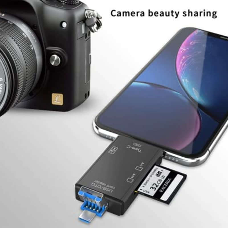 Multifunctional Treqa USB-6 OTG Adapter Type-C Interface Mini