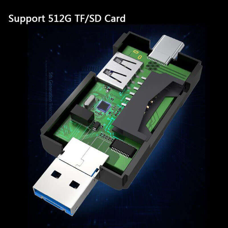 Multifunctional Treqa USB-6 OTG Adapter Type-C Interface Mini