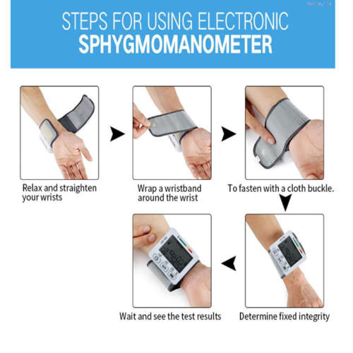 Smart Electronic Wrist Blood Pressure Monitor
