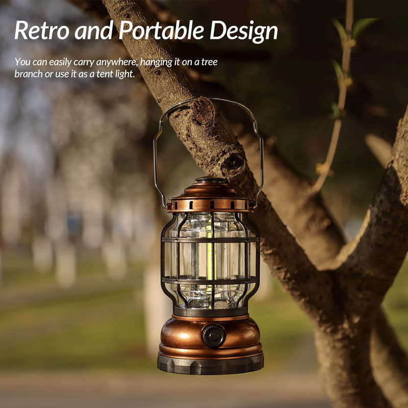 LED Retro Lantern Waterproof Portable Suitable For Outdoor Home Camping