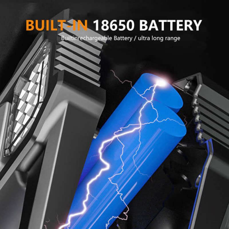 LED Solar Rechargeable Flashlight Waterproof Suitable For Family Outdoor Camping And Fishing