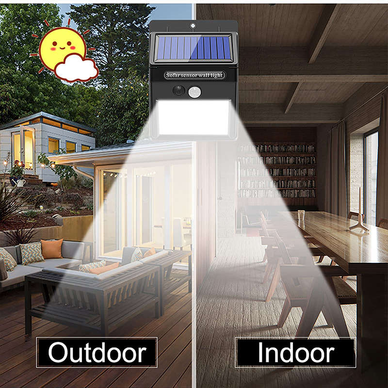 LED Solar Light Pir Motion Sensor Wall Light Waterproof For Street Garden Decoration