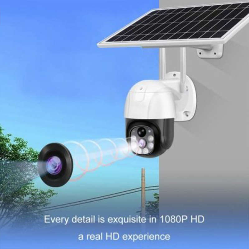 Solar Security Camera Night Vision Built-in Battery Smart Monitoring