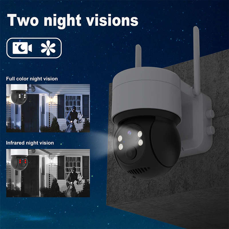 Wifi Solar Camera Outdoor Night Vision Ip Camera Pir Human Detection