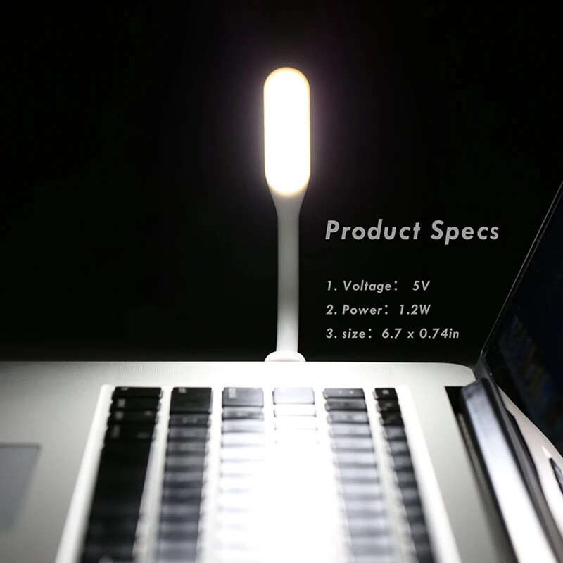 Silicone USB Energy Saving LED Lamp Mini Portable Laptop Lamp For Creative Reading