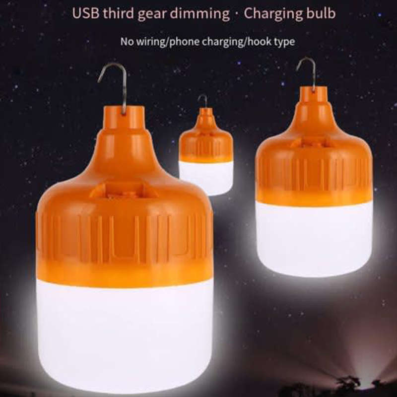 LED Bulb USB Rechargeable Portable Emergency Camping Pendant Light