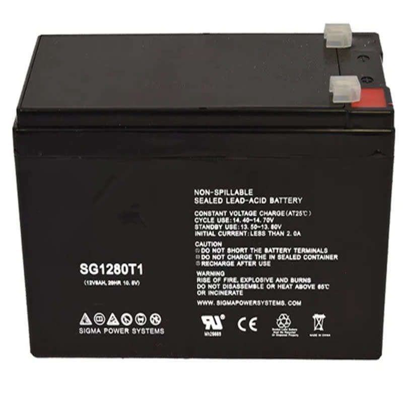 One 12V 7A Rechargeable Lead-Acid Battery