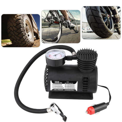 12V 250 PSI Portable Electric Air Compressor Car Wheel Inflator