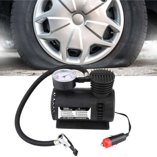 12V 250 PSI Portable Electric Air Compressor Car Wheel Inflator