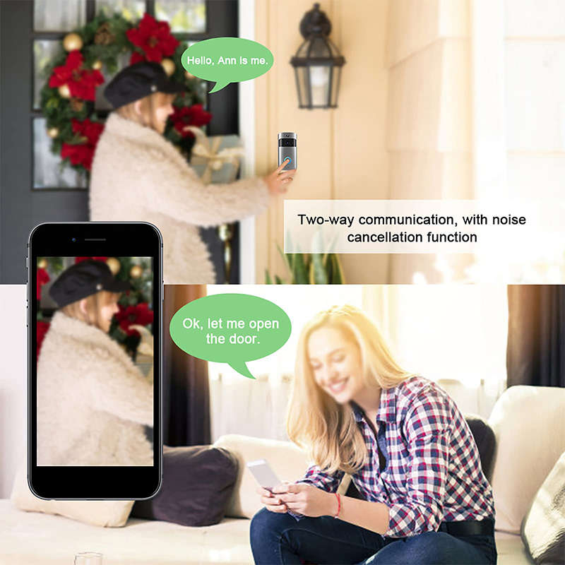 Wireless Wifi Video Smart Doorbell Video Ring Intercom Camera with Night Vision Home Security