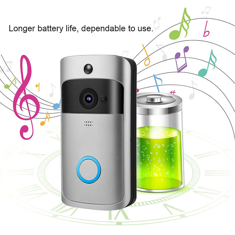 Wireless Wifi Video Smart Doorbell Video Ring Intercom Camera with Night Vision Home Security