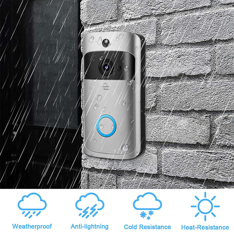 Wireless Wifi Video Smart Doorbell Video Ring Intercom Camera with Night Vision Home Security
