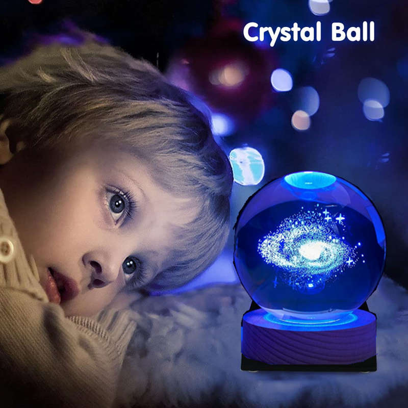 LED Crystal Ball Night Light With Exquisite Design  Elegant Appearance And Perfect Visual Effect