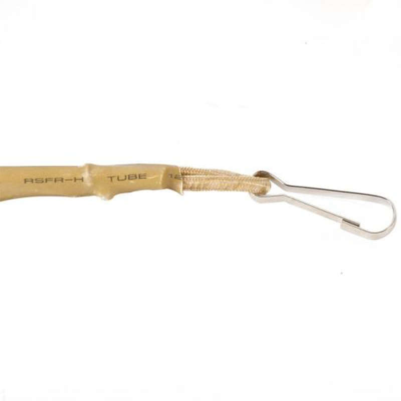 Pistol safety tactical lanyard spring retaining cord