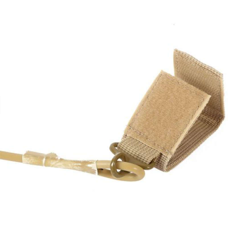 Pistol safety tactical lanyard spring retaining cord