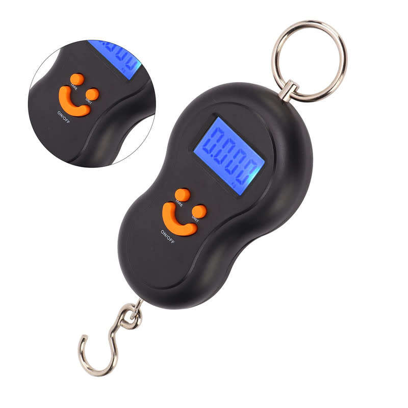 Portable Electronic Hook Scale 50kg/10g Digital Lcd Display Weight