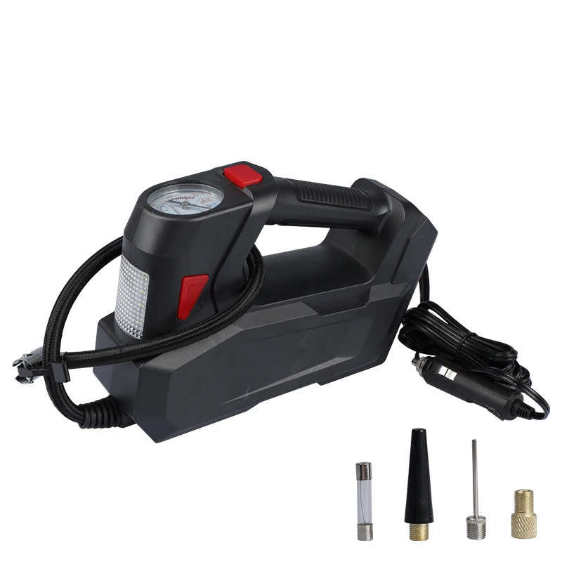 12V Car Tire Air Pump Air Compressor With Led Light