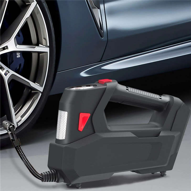 12V Car Tire Air Pump Air Compressor With Led Light