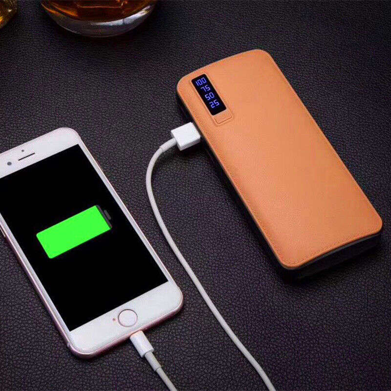 Mobile Power Supply External 3 Usb Portable 20000mah With Led Light