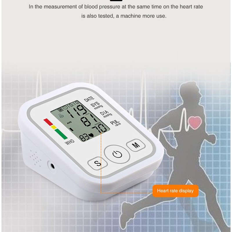 Fully Automatic Digital Smart Blood Pressure Monitor Blood Pressure Heart Rate Monitor