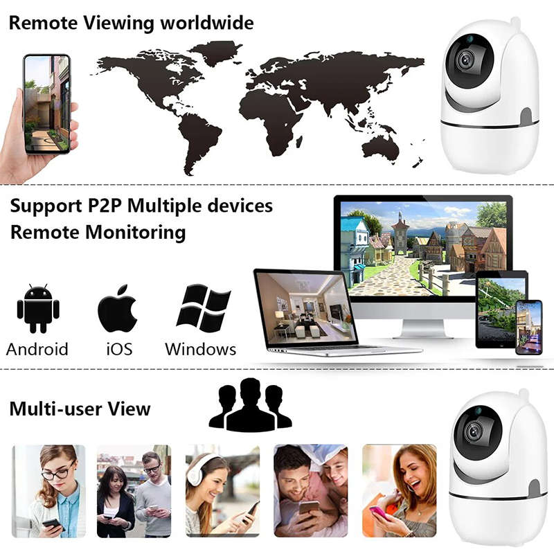 Wireless Network WIFI Camera Night Vision Intelligent Automatic Tracking