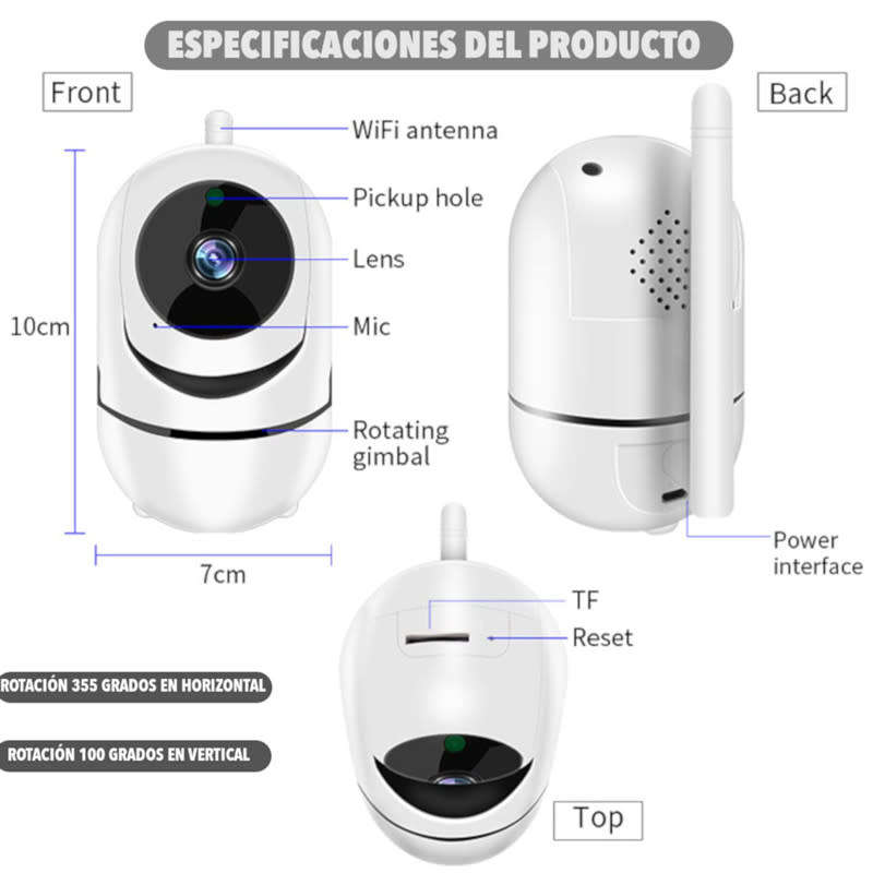 Wireless Network WIFI Camera Night Vision Intelligent Automatic Tracking