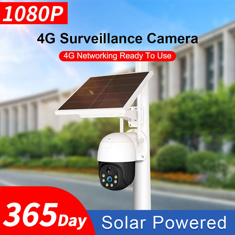 Solar Security Camera Night Vision Built-in Battery Smart Monitoring