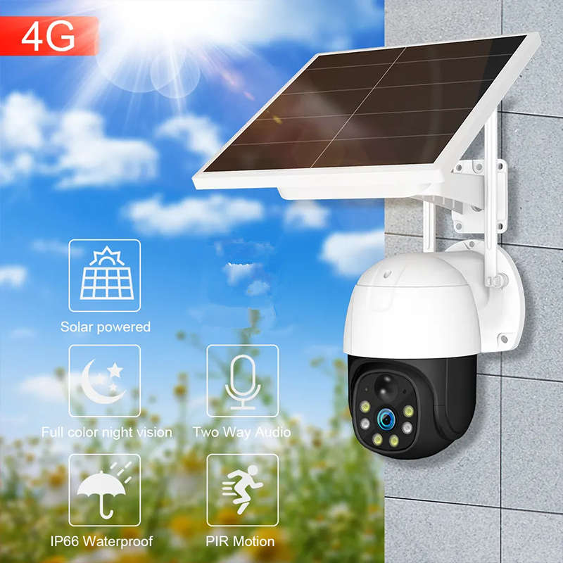 Solar Security Camera Night Vision Built-in Battery Smart Monitoring