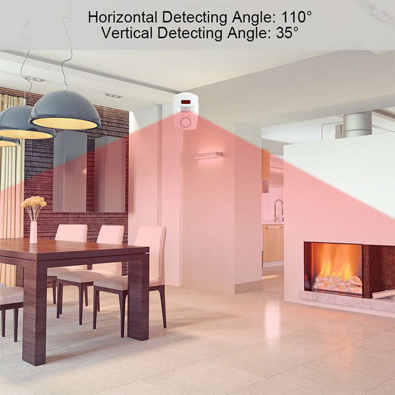 Wireless Infrared Motion Sensor Alarm For Home Security Systems