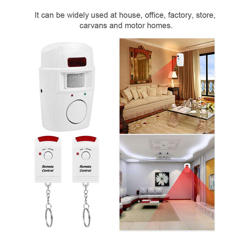 Wireless Infrared Motion Sensor Alarm For Home Security Systems