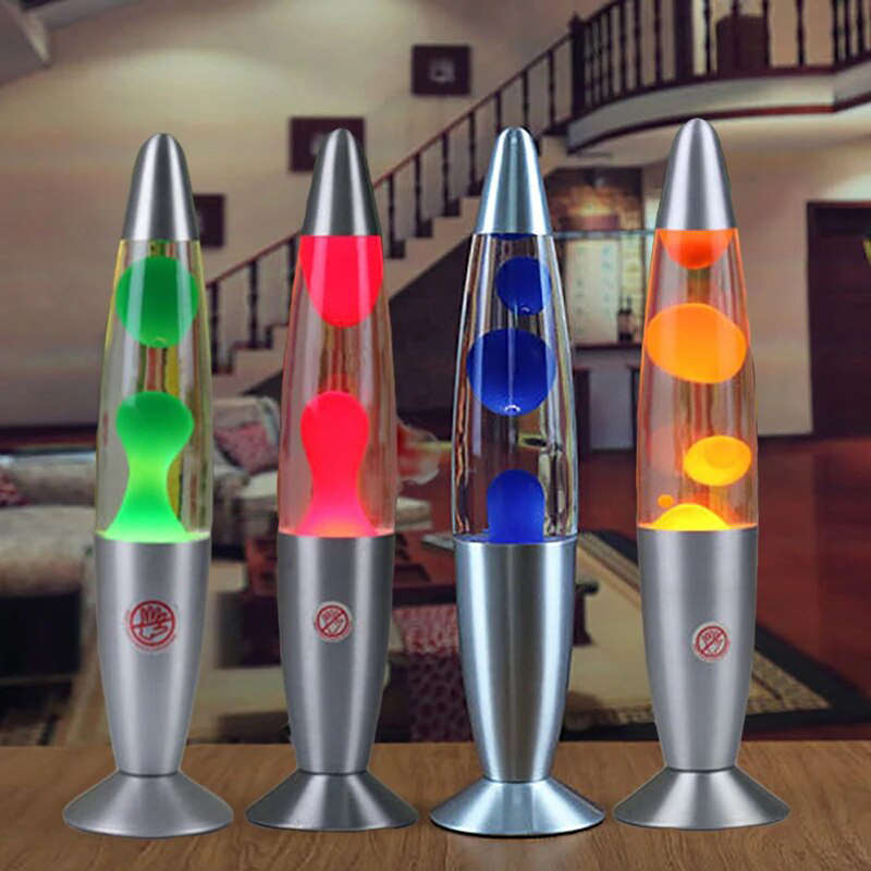 Personalized Colored Lava Lamp Aluminum Base Small Lava Lamp