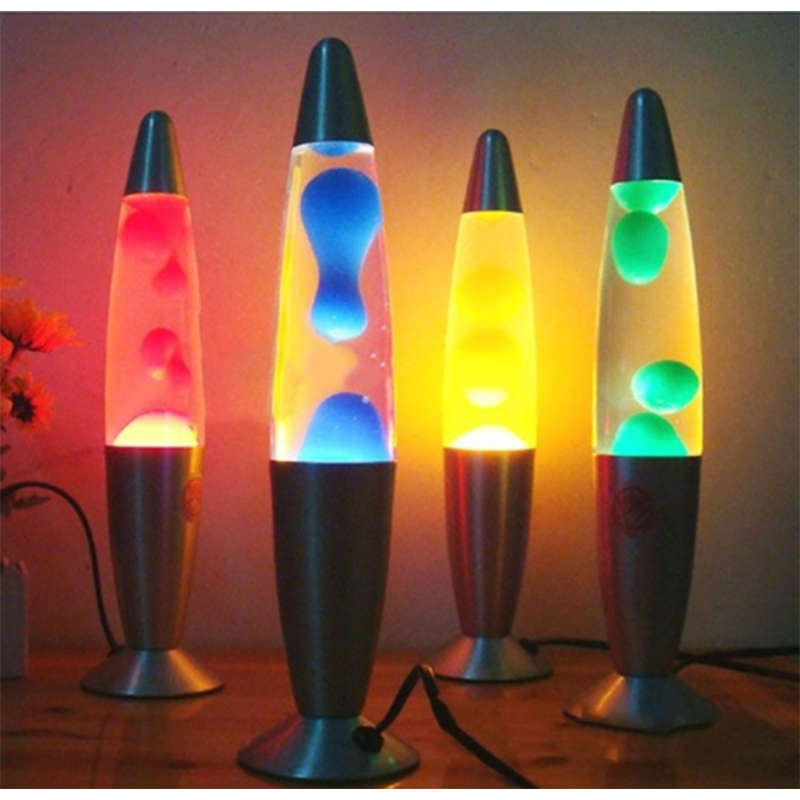 Personalized Colored Lava Lamp Aluminum Base Small Lava Lamp