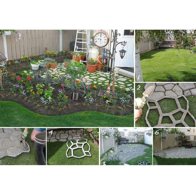 Plastic Mold Floor Tiles Cement Granite Pastoral Concrete Paving