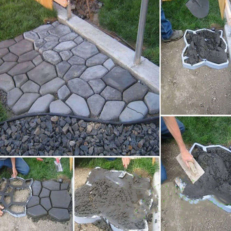 Plastic Mold Floor Tiles Cement Granite Pastoral Concrete Paving