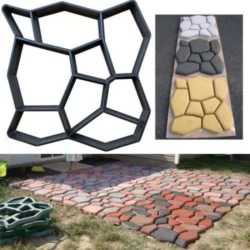 Plastic Mold Floor Tiles Cement Granite Pastoral Concrete Paving