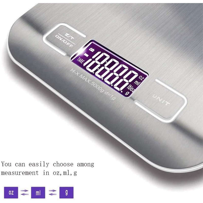 Stainless Steel Scale Portable 5kg/1k Household Lcd Digital Scale