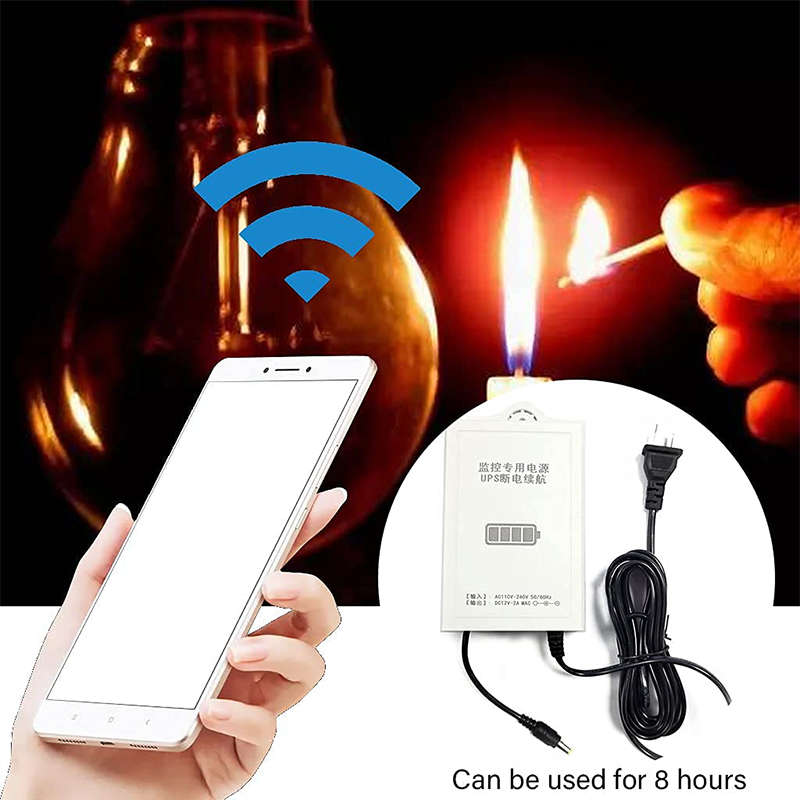 For Wifi Router Wall Mount Backup Power Adapter UPS Battery Backup Uninterruptible Power Supply