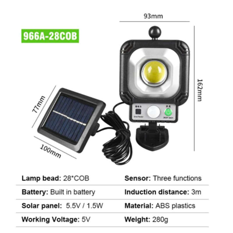 LED Solar Light PIR Motion Sensor Waterproof Garden Porch Patio Wall Light