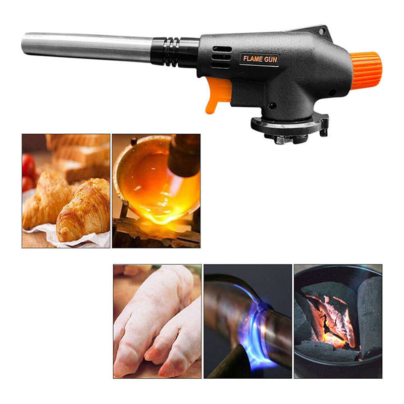 Cooking Camping Heating Gas Butane Cyclone Flame Spray Gun Nozzle Gas Torch Heater