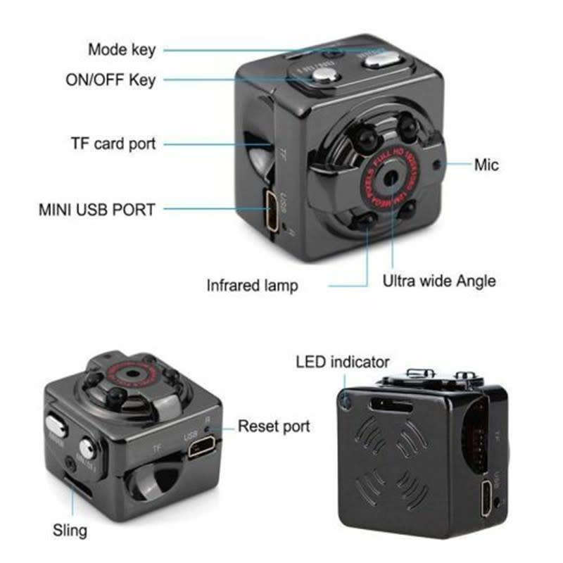 Mini Sports DVR Micro Spy Hidden Camera Infrared Night Vision Camera