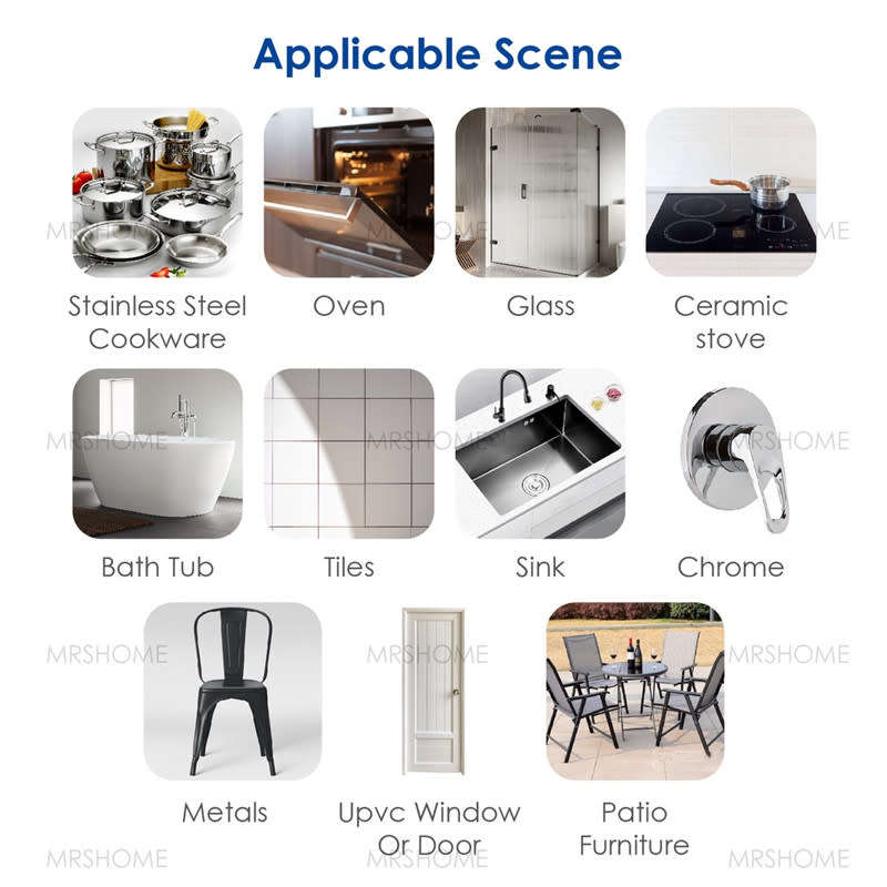 Home Multipurpose Oven and Cookware Cleaner Removes Stainless Steel Stains