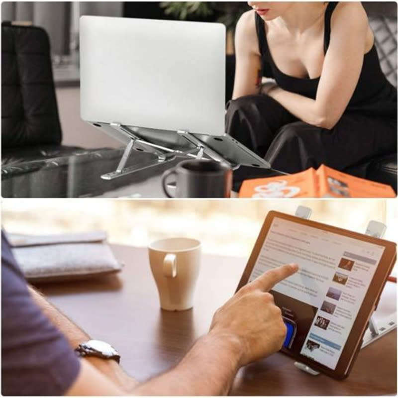 Laptop Tablet Aluminum Stand With Adjustable Angle