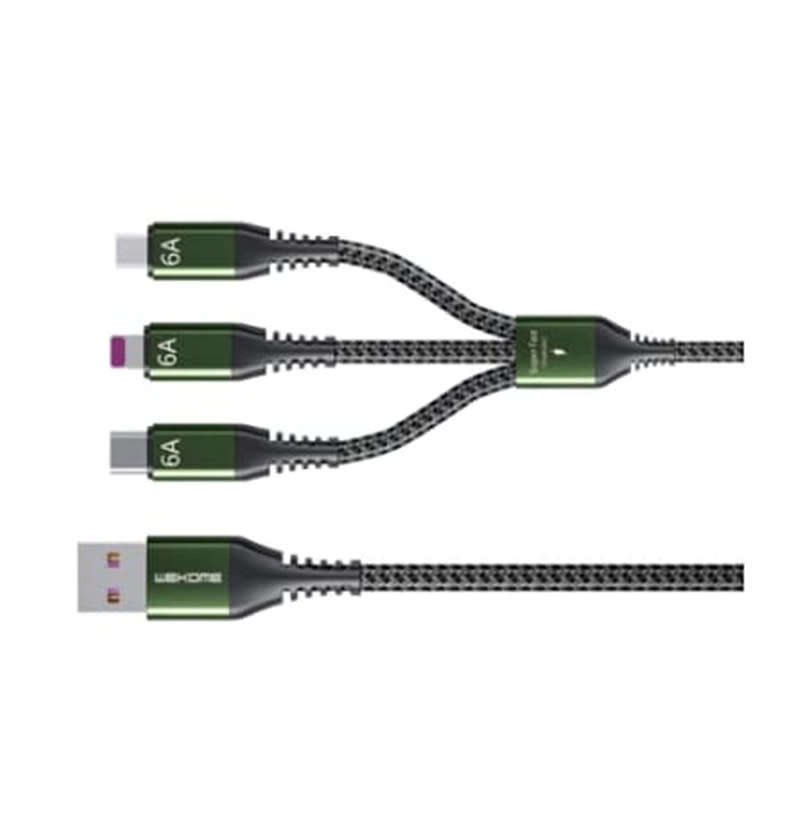 6A 3-In-1 Usb Charging Cable