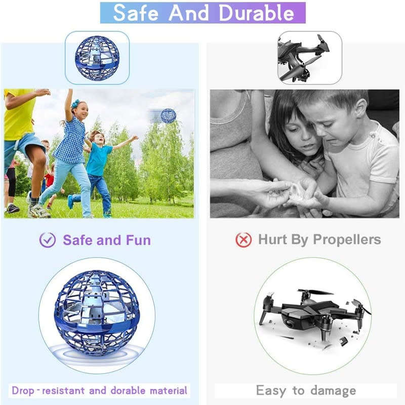 3 Color Mini Flying Ball Toy Ball Belt 360 Flying Hover UFO