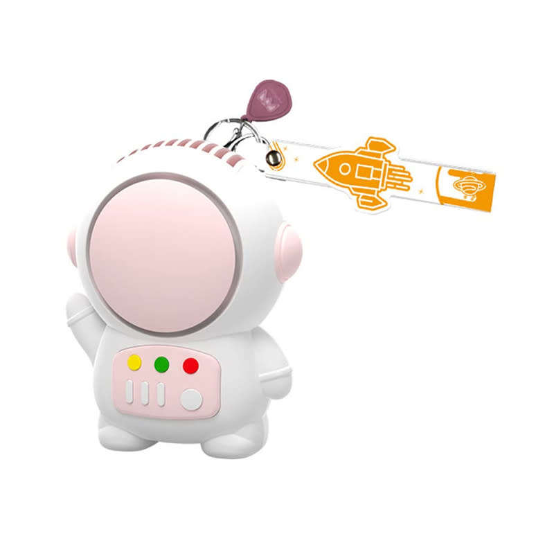 Mini Portable Astronaut Fan with Keychain Cute Toy USB Rechargeable