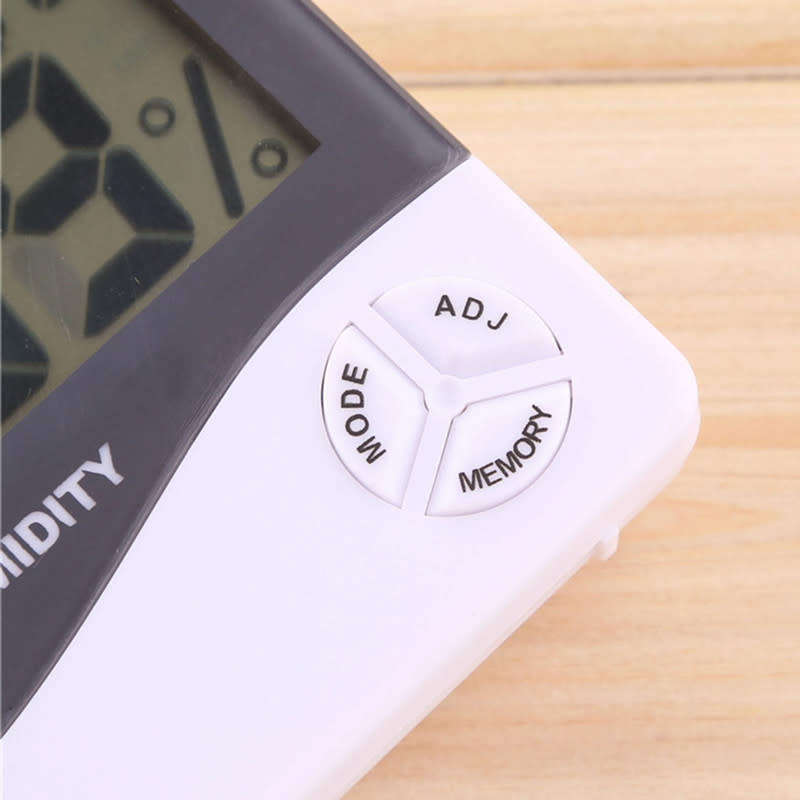 Thermometer Clock LCD Digital Display