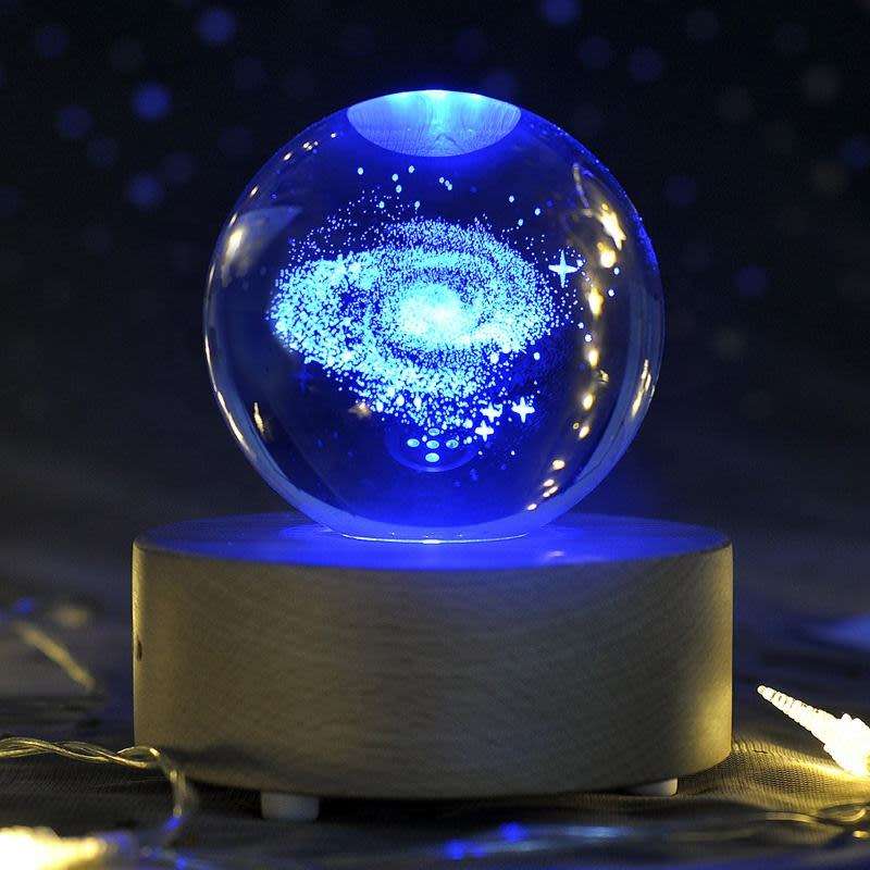 LED Crystal Ball Night Light With Exquisite Design  Elegant Appearance And Perfect Visual Effect