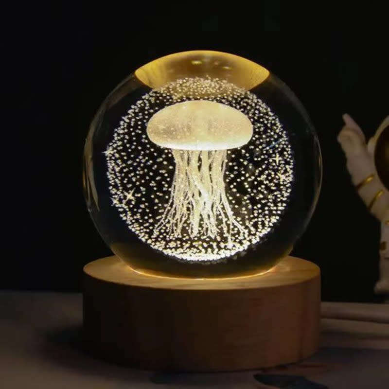 LED Crystal Ball Night Light With Exquisite Design  Elegant Appearance And Perfect Visual Effect