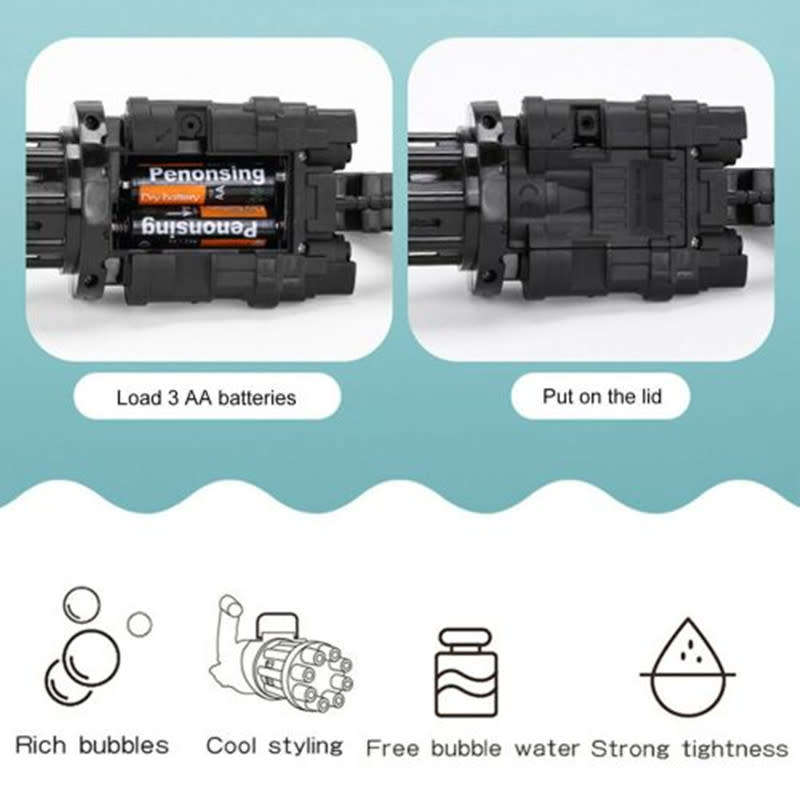 Magic Bubble Electric Gun Children`s Outdoor Toy