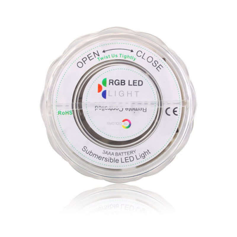 Submersible 10 LED RGB Pool Multi-Purpose Wedding Party Outdoor Aquarium Lighting + Remote Control